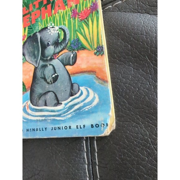 A Rand McNally Junior Elf Book Little Elephant Kids Hardcover 1959 First Edition - Picture 2 of 11